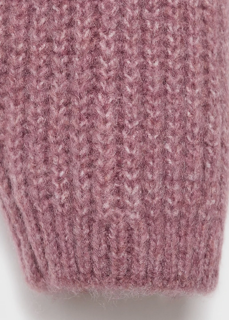 Knitted ribbed sweater