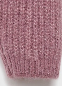 Knitted ribbed sweater