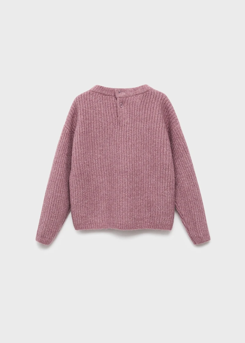 Knitted ribbed sweater