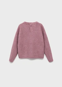 Knitted ribbed sweater