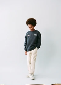 Embroidered cotton sweatshirt
