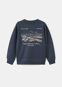 Embroidered cotton sweatshirt
