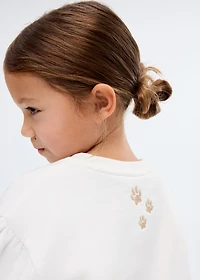 Embroidered lion sweatshirt