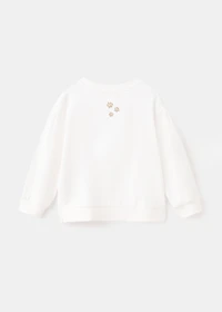 Embroidered lion sweatshirt