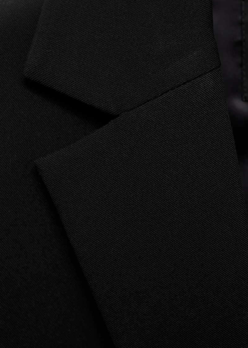 Straight blazer with flap pockets