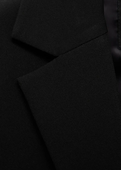 Straight blazer with flap pockets