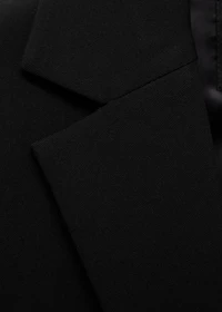 Straight blazer with flap pockets