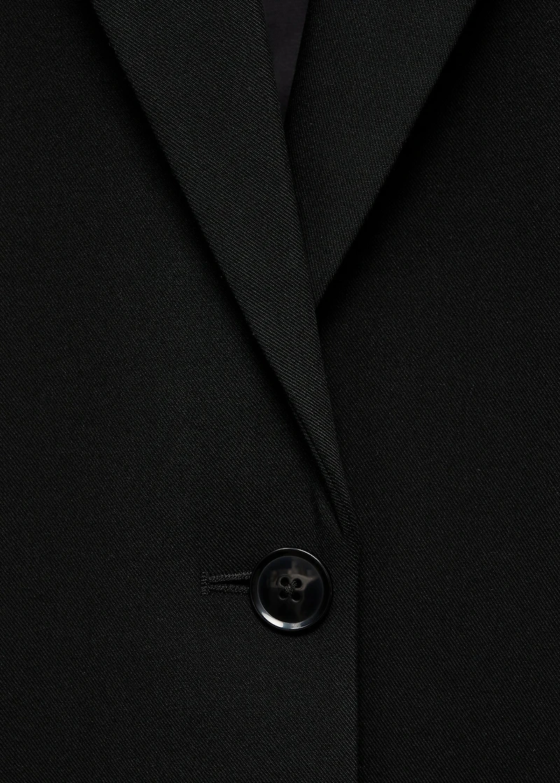 Straight blazer with flap pockets