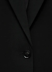 Straight blazer with flap pockets