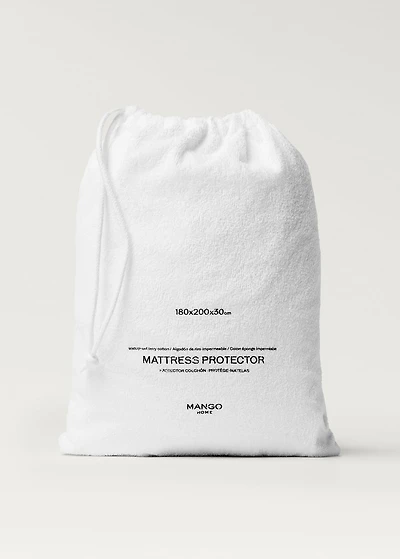 Cotton mattress protector for 180 cm bed