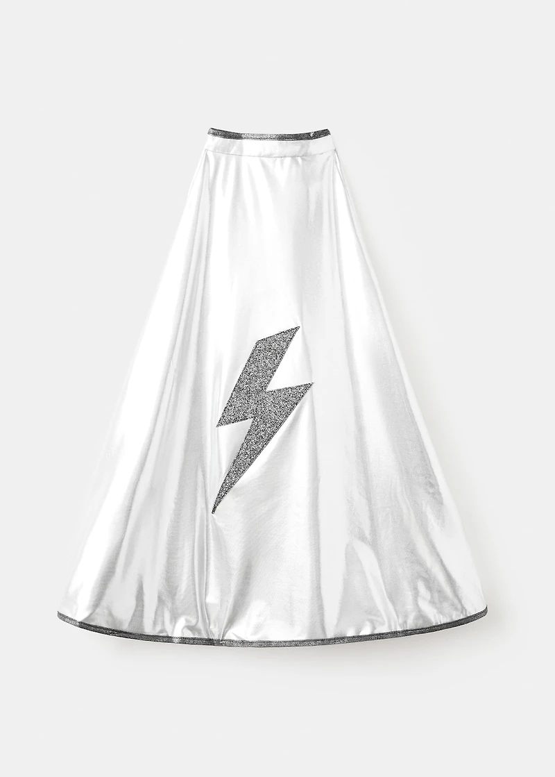 Cape and lightning mask