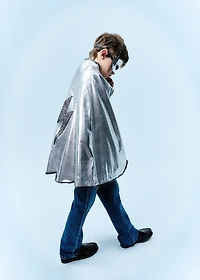 Cape and lightning mask