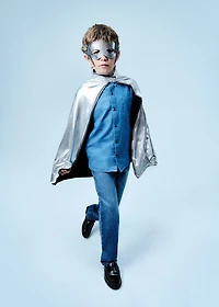 Cape and lightning mask