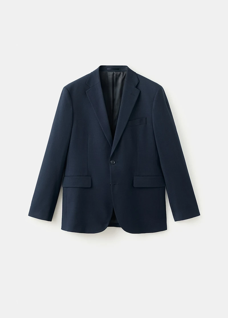 Straight-fit suit jacket