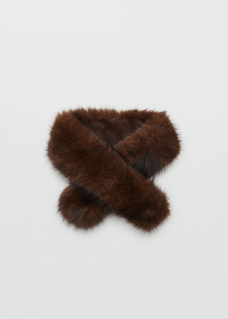 Faux-fur scarf