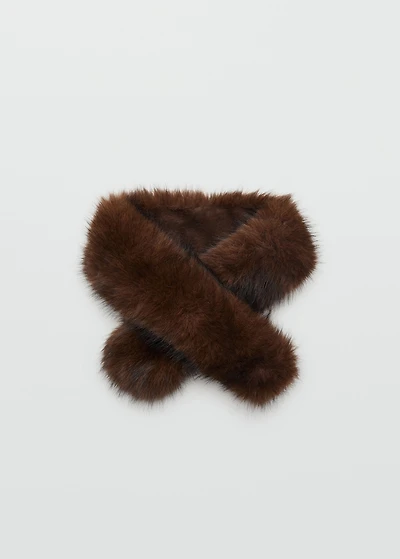 Faux-fur scarf
