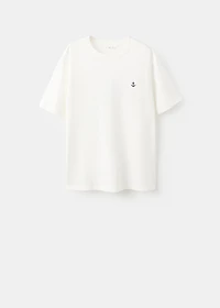 Embroidered cotton T-shirt