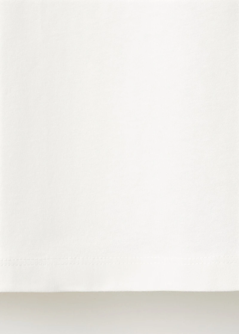 Embroidered cotton T-shirt