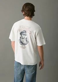 Embroidered cotton T-shirt