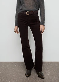 Velvet flared jeans