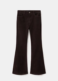 Velvet flared jeans
