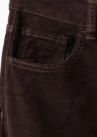 Velvet flared jeans