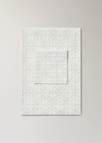 Napkins with Christmas snowflake printed motif