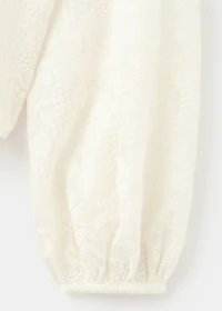 Embroidered lyocell blouse