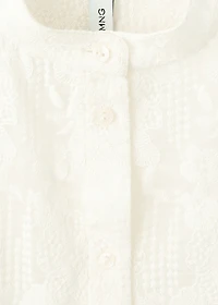 Embroidered lyocell blouse