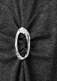 Ruched dress with ring