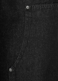 Barrel jeans with patches