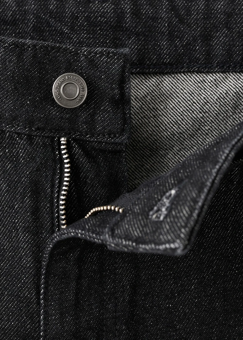 Flared rinse-wash jeans