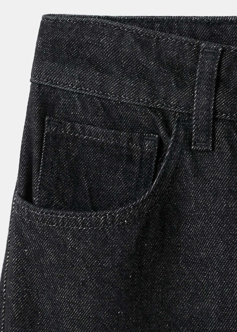Flared rinse-wash jeans