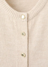Knitted button cardigan