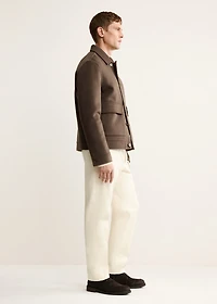 Handmade wool jacket with pockets