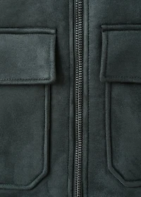 Double face jacket with fleece lining