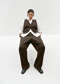 Speckled wool waistcoat