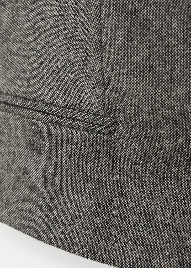 Speckled wool waistcoat