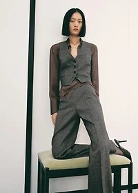 Speckled wool waistcoat