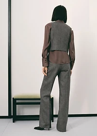 Speckled wool waistcoat