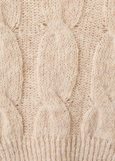 Cable-knit sweater
