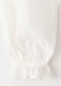 Fluid ruffled blouse