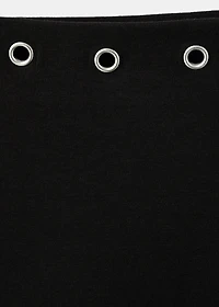 Boat-neck t-shirt with studs