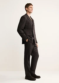 100% Italian wool double-breasted suit jacket