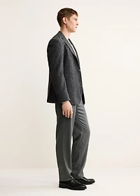 Slim fit wool blend blazer