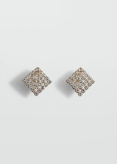 Geometric crystal earrings