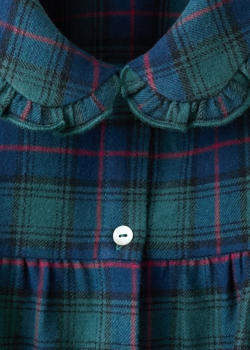 Set of long check pyjamas