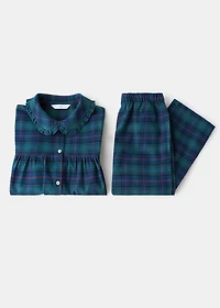 Set of long check pyjamas