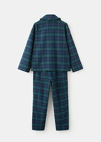 Set of long check pyjamas