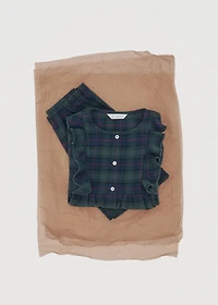 Set of long check pyjamas